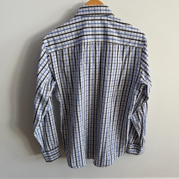 Bugatchi Multicolor Checkered Button Down Shirt - Picture 3 of 9